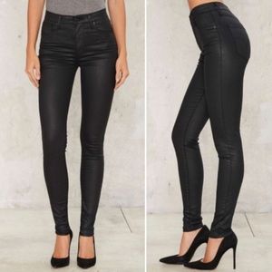 Levi Mile High super high skinny faux leather pant